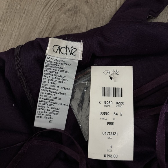 Purple Ruched Mini Dress - Picture 3 of 4